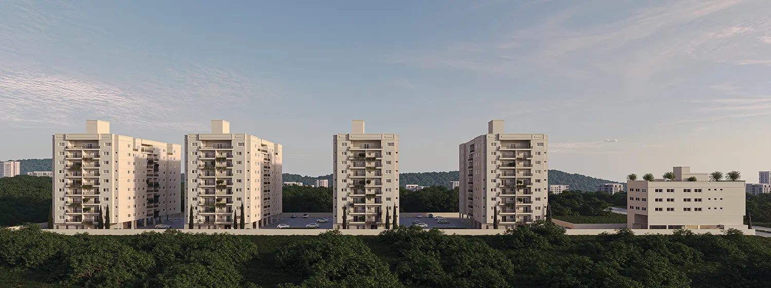 Fachada do Gran Mondrian, em Biguaçu